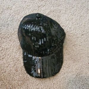 Glitter black juniors cap